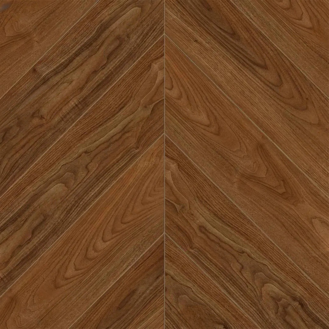 Кварцвиниловый SPC ламинат Alpine Floor Chevron Alpine Орех Нойер ECO 18-22 французская елка 600×127×5